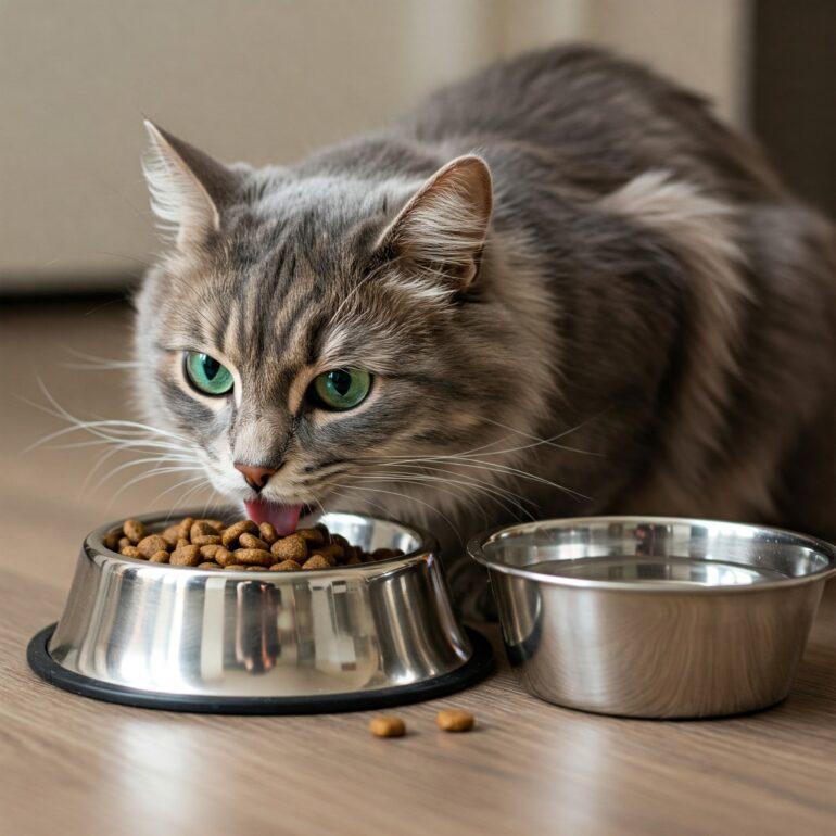 貓咪吃飼料
