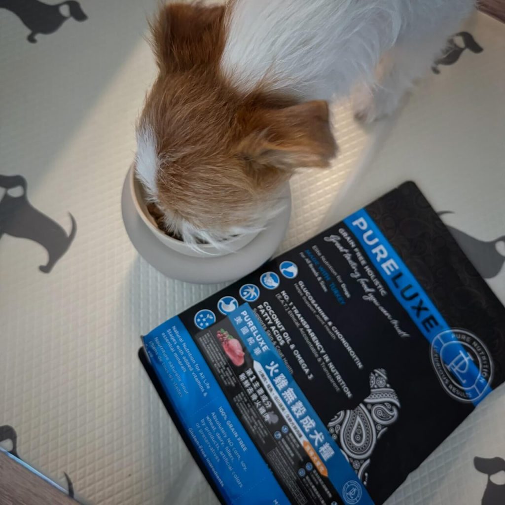 奈奈試吃純華狗飼料