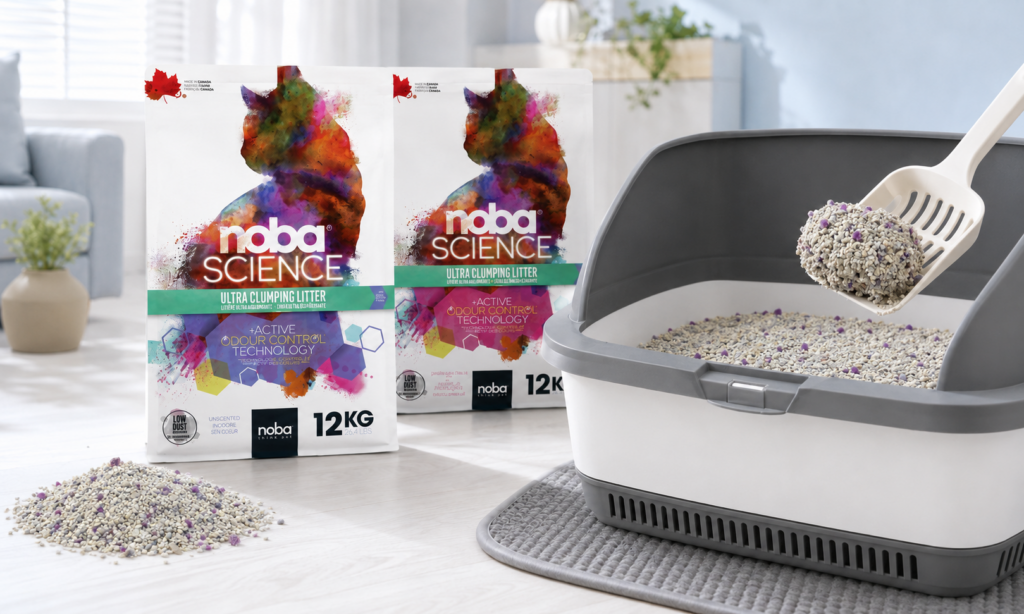 noba科學礦砂 強效凝結且有2味道可以選擇，天然無香與氣泡清新