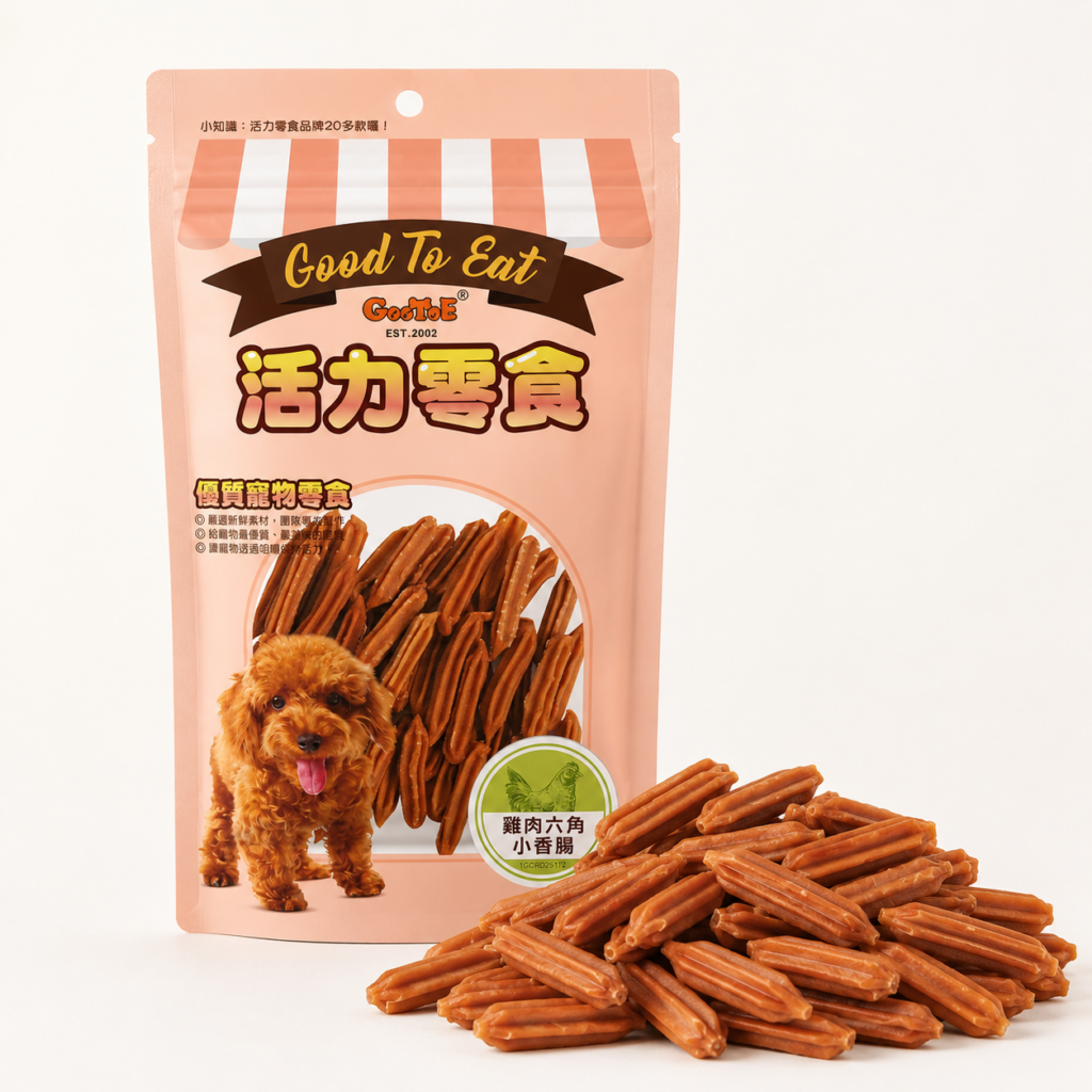 活力訓練零食-雞肉六角小香腸商品圖